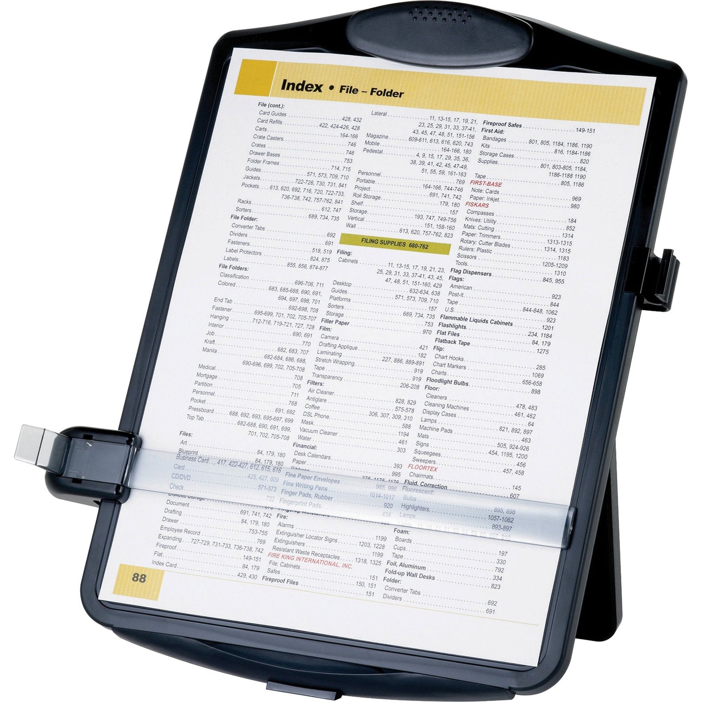 Business Source Easel Document Holder, Black, 1 Unit