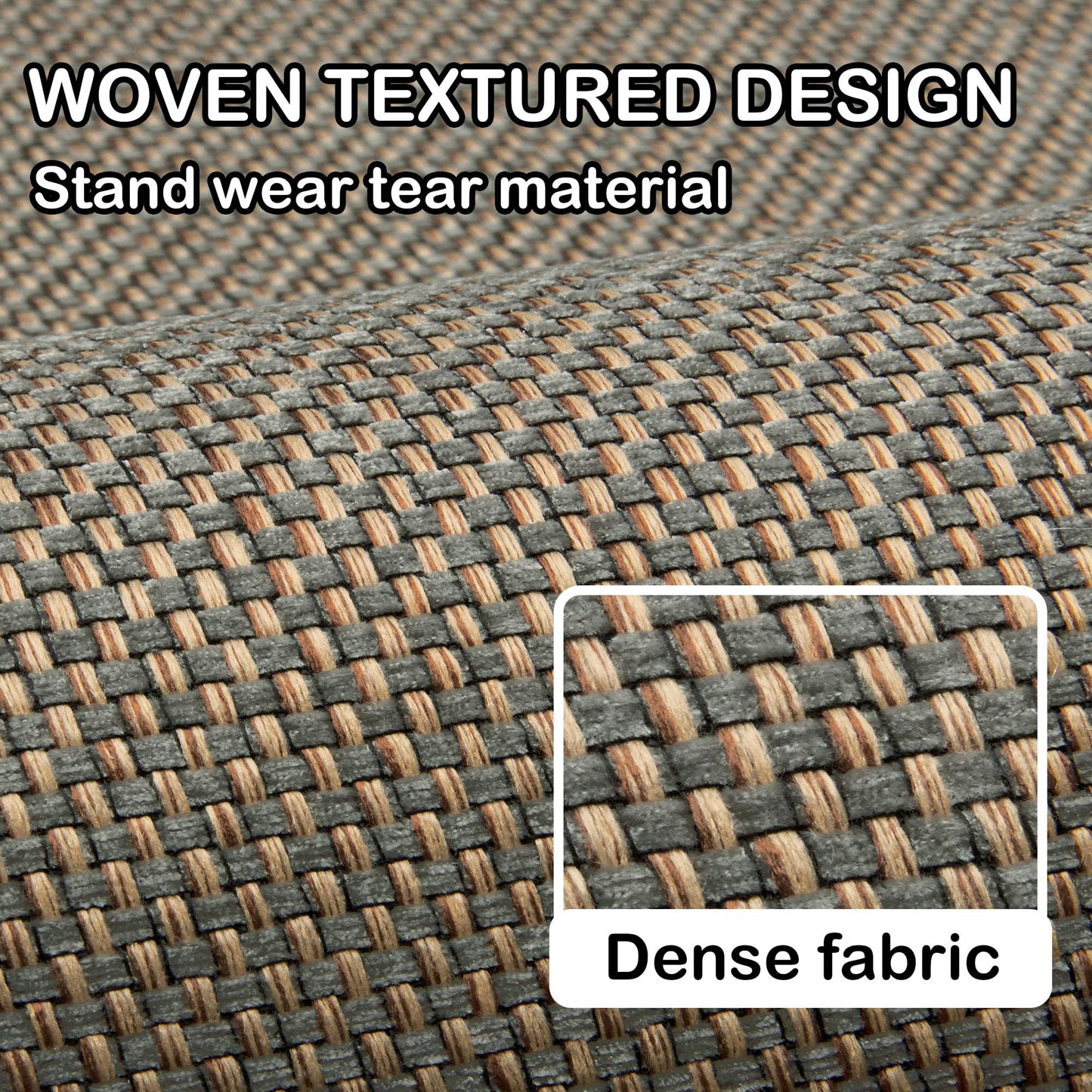 Tyrot Kitchen Mats 2PCS Cushioned Anti-Fatigue Kitchen Mats for Floor Non Slip Kitchen Rugs Absorbent Foam Comfort Standing Mat for Front of Sink, Office, Laundry(Grey/Green, 17.3"x28"+17.3"x47")