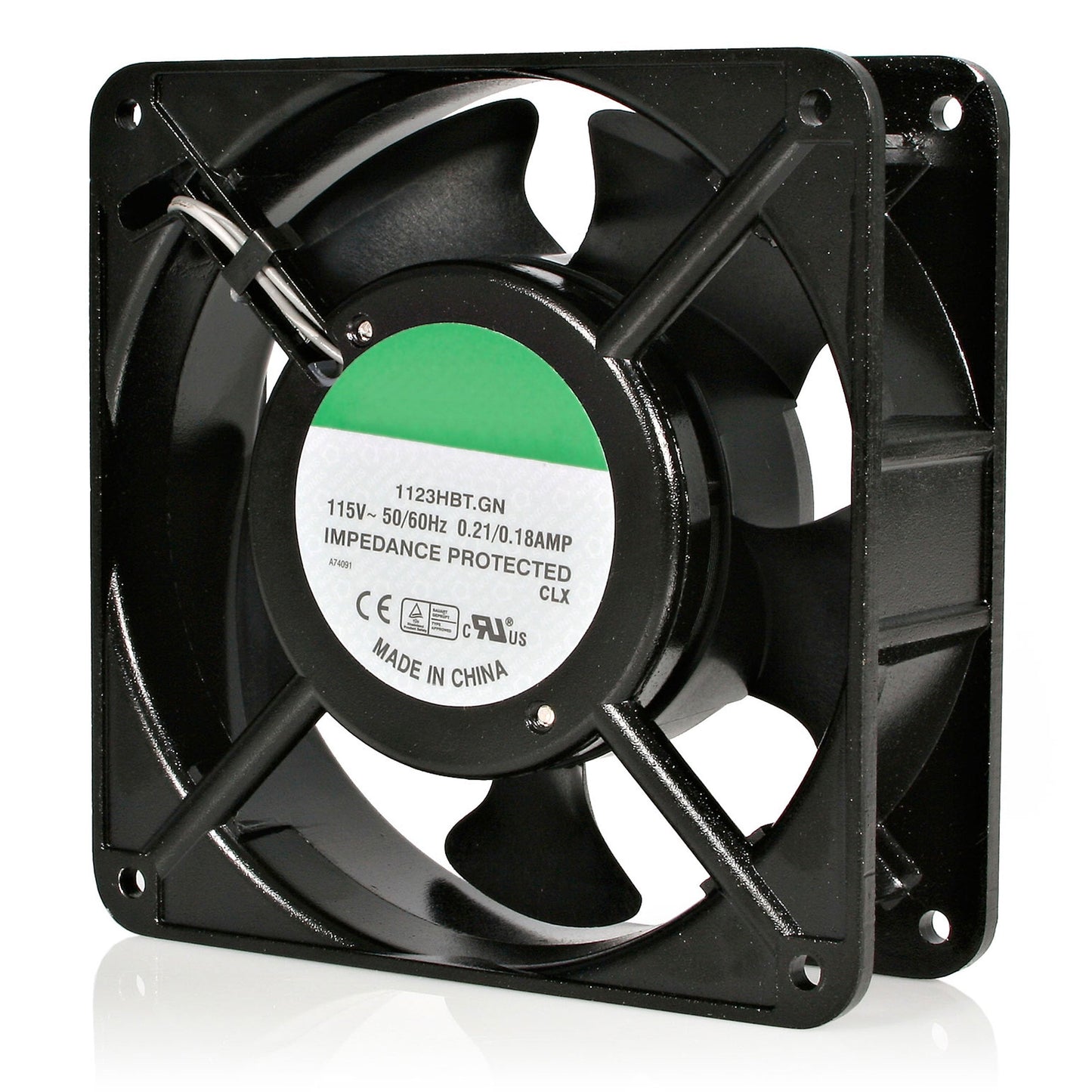 StarTech.com 120mm Axial Rack Muffin Fan for Server Cabinet, 115V, AC Cooling, Low Noise & Quiet PC Computer Case Fan