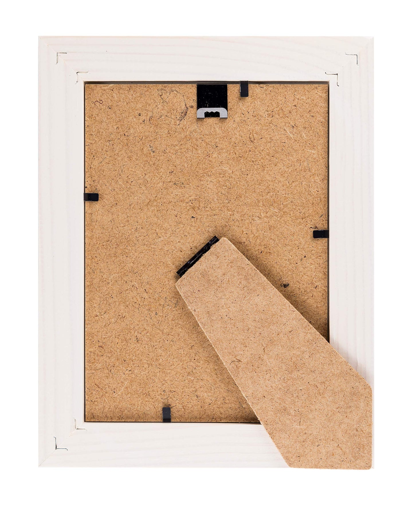 Rustic Wooden Picture Frames 8x10 - White - Set of 2-100% Natural Eco Solid Wood and High Definition Real Glass for Wall Mounting Photo Frame