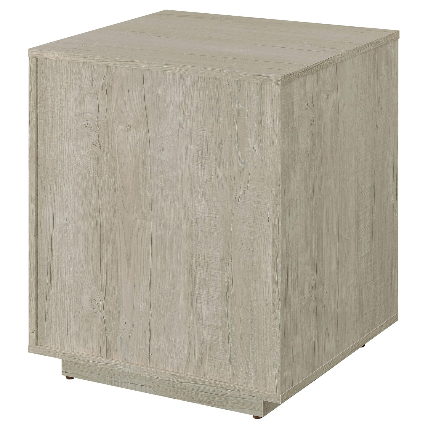 Coaster Home Furnishings - Loomis - Engineered Wood & Veneer - 3-Drawer Modern File Cabinet with Drawer Pulls and Euro Glides - Home Office - Whitewashed Gray - 805882