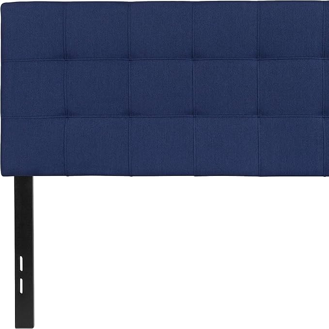 Flash Furniture Bedford Tufted Upholstered Full Size Headboard in Navy Fabric