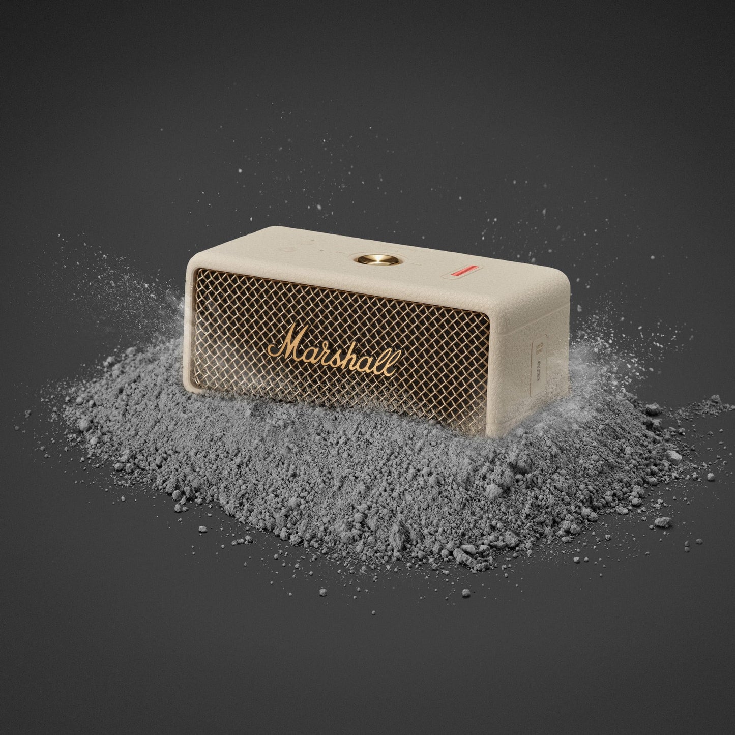 Marshall Emberton III Portable Bluetooth Speaker - Rugged Waterproof IP67 Design | Loud Stereo Sound, Deep Bass with 32+ Hr Playtime | Compact and Wireless for Travel and Outdoors - Cream