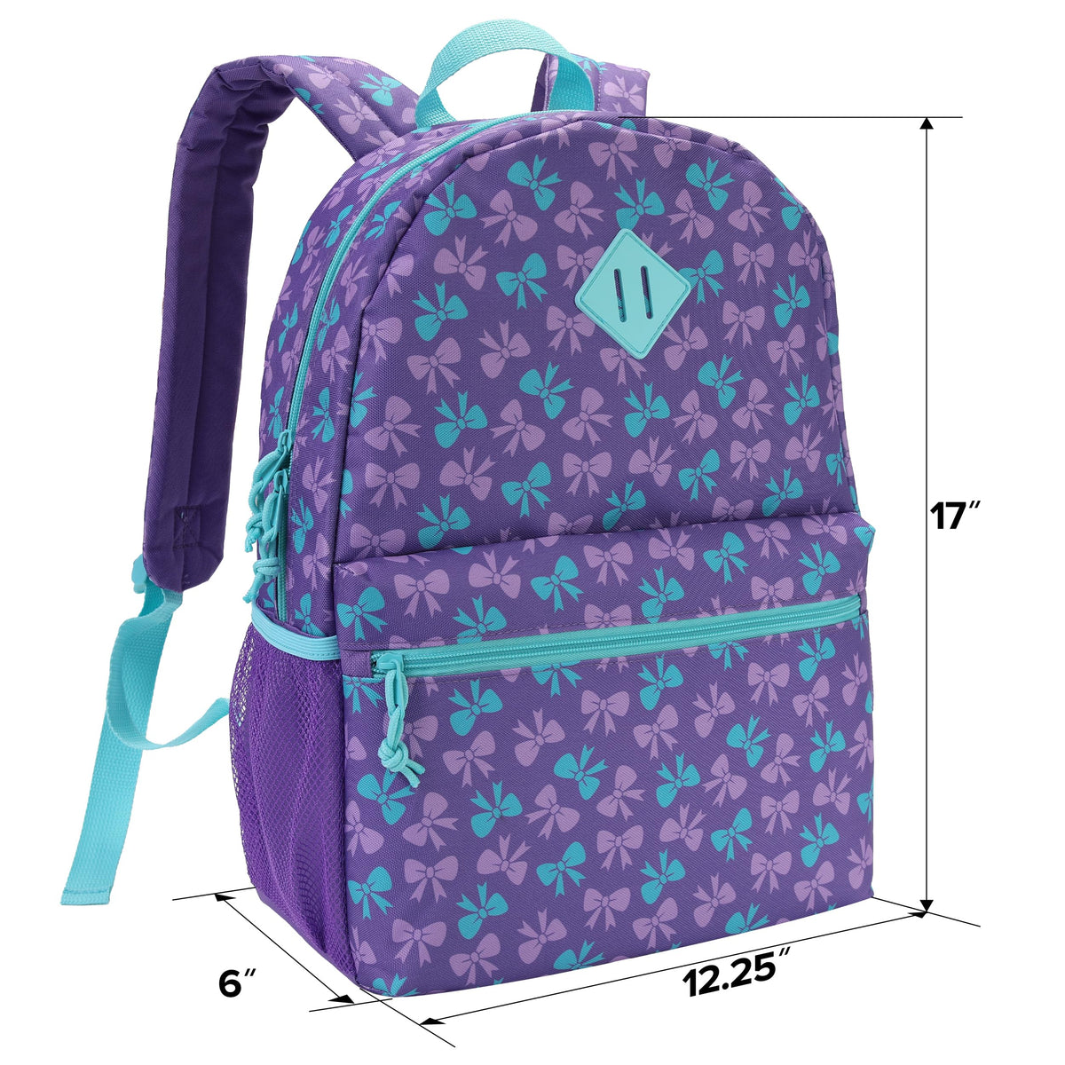 SUPRANICE 24-Pack 17" Elementary Bulk Backpacks for School, Bulk Printed Bookbags for Boys and Girls Ages 5-11, Assorted Prints for School Drives, Donations, and Giveaways
