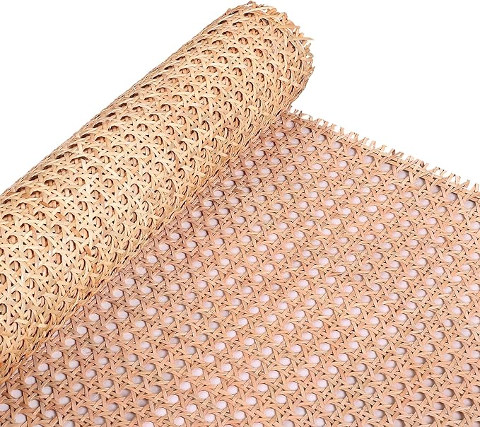 24" Width Natural Cane Webbing 5Feet, Rattan Webbing Roll