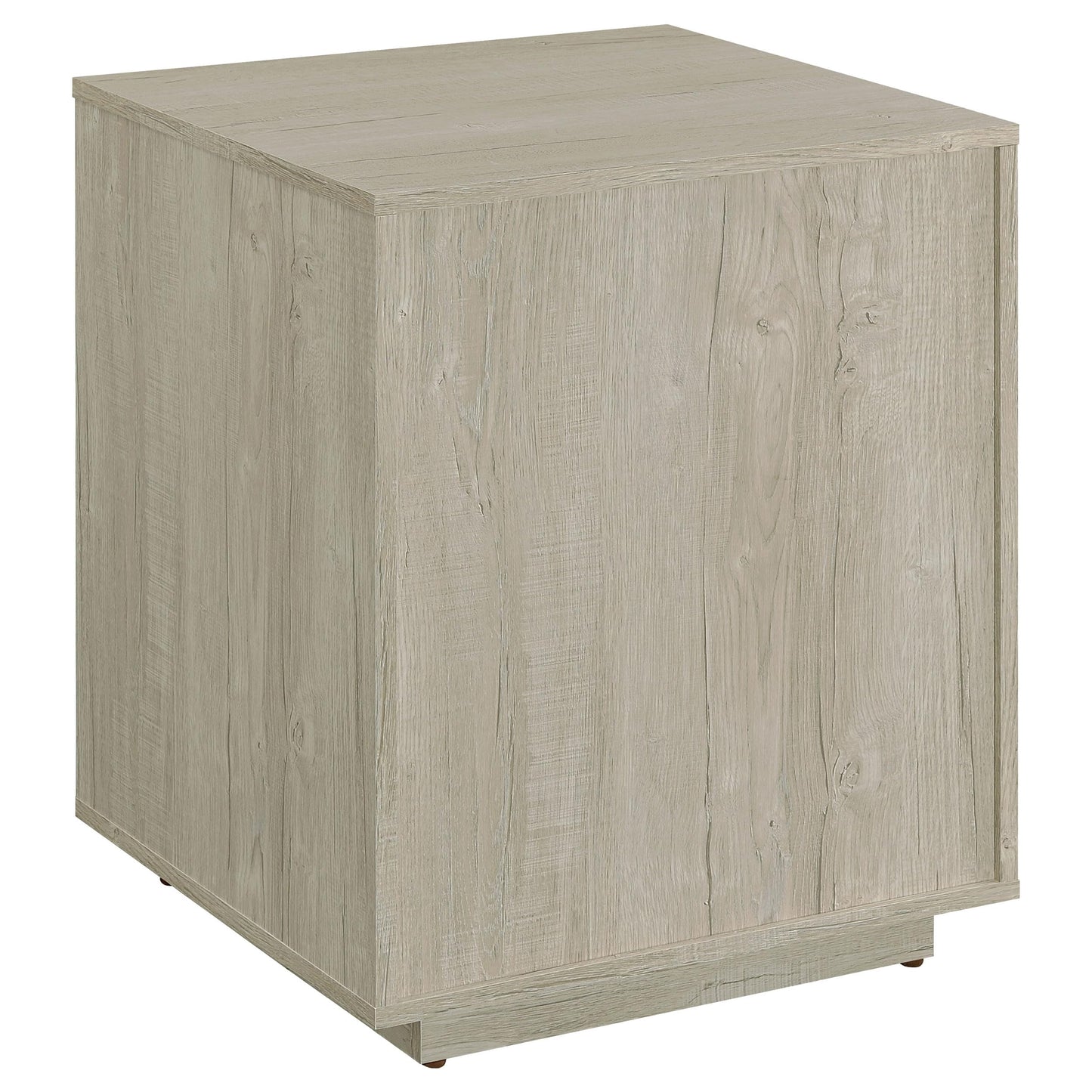 Coaster Home Furnishings - Loomis - Engineered Wood & Veneer - 3-Drawer Modern File Cabinet with Drawer Pulls and Euro Glides - Home Office - Whitewashed Gray - 805882