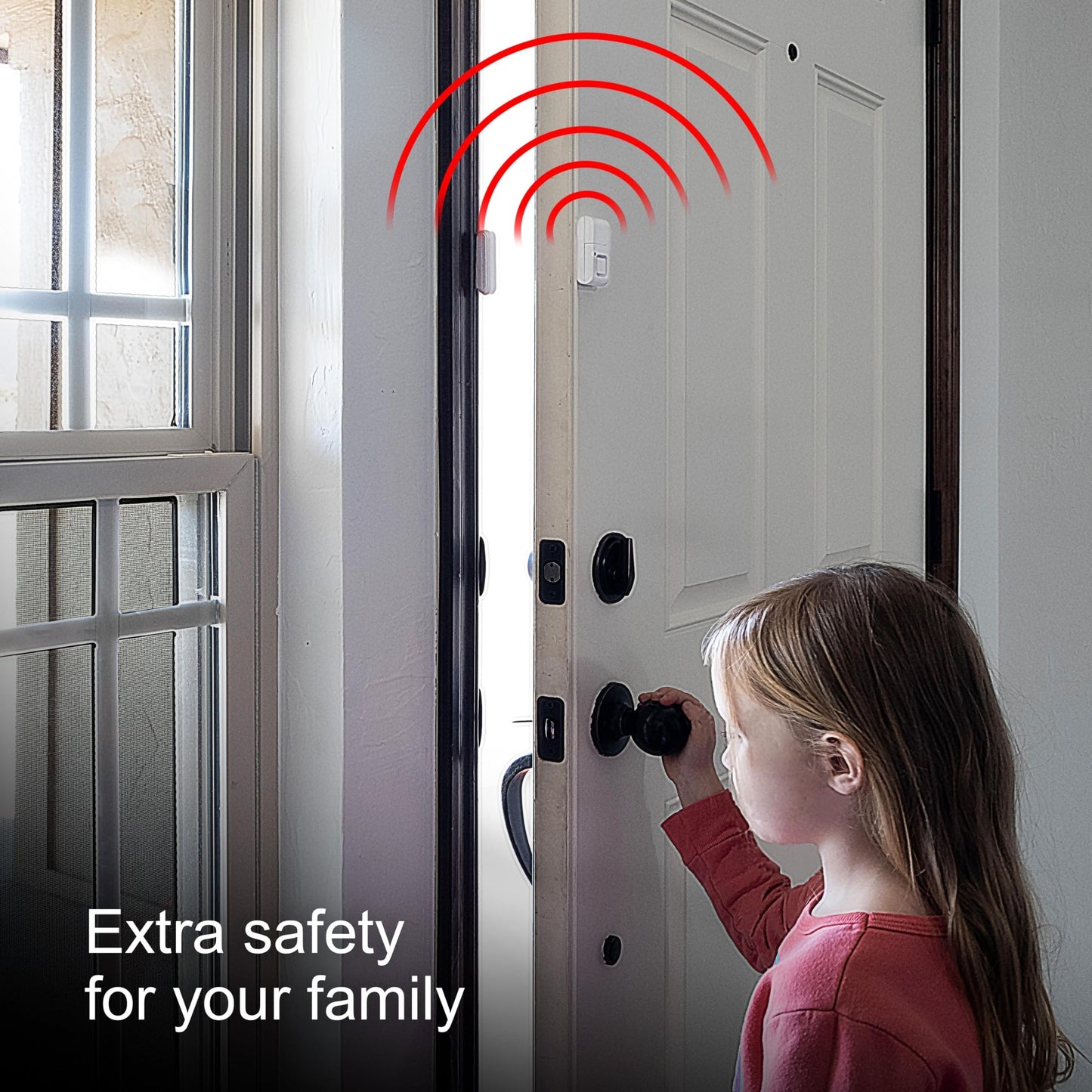 UltraPro Personal Security Window and Door Alarm, 4 Pack, DIY Protection, Burglar Alert, Wireless Chime/Alarm, Easy Installation, Home Security, Ideal for Home, Garage, Apartment and More, 45174