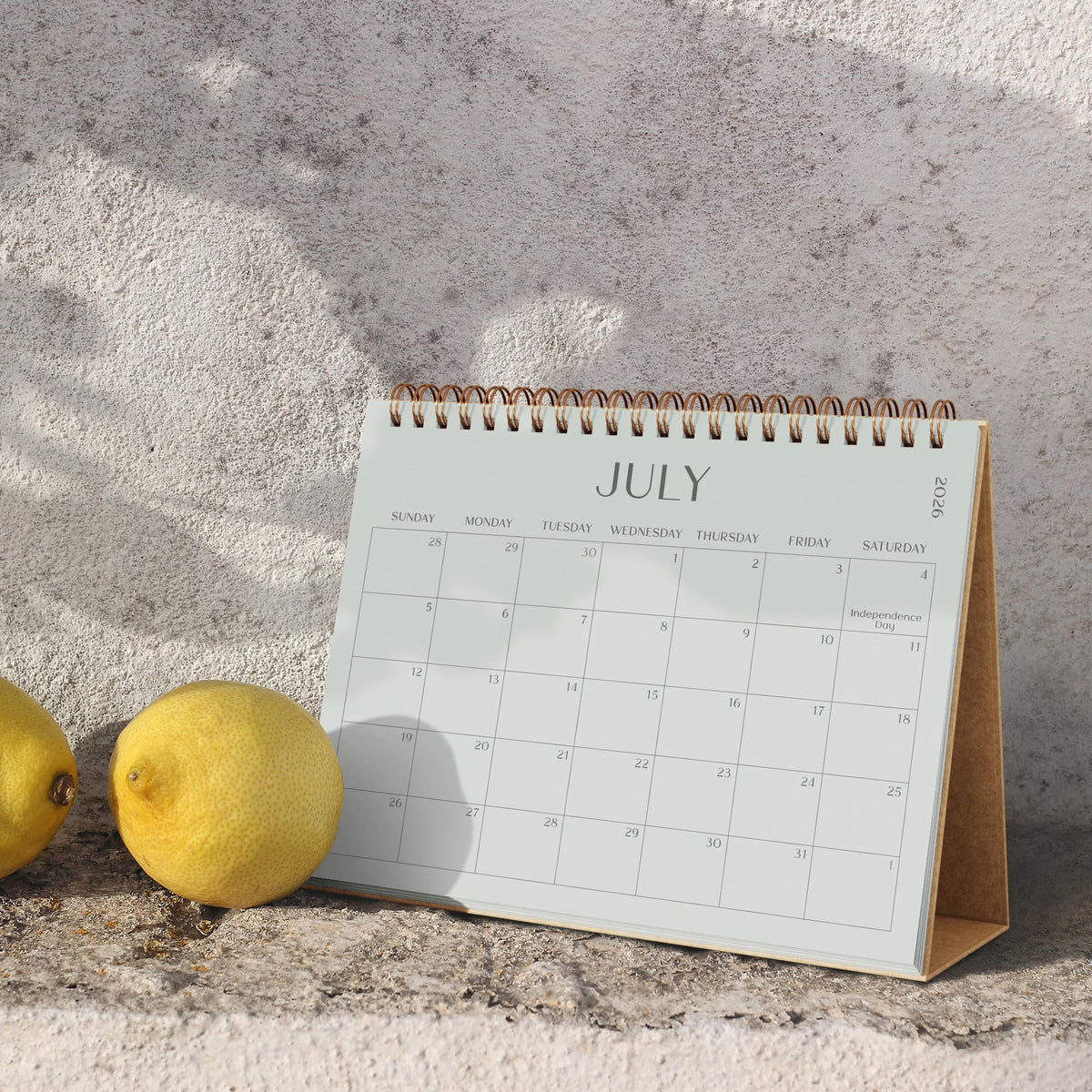 Aesthetic Desk Calendar 2026-2027 - Runs from January 2026 until July 2027 - Beautiful Small 26-27 Flip Desktop Calendar for Easy Organizing