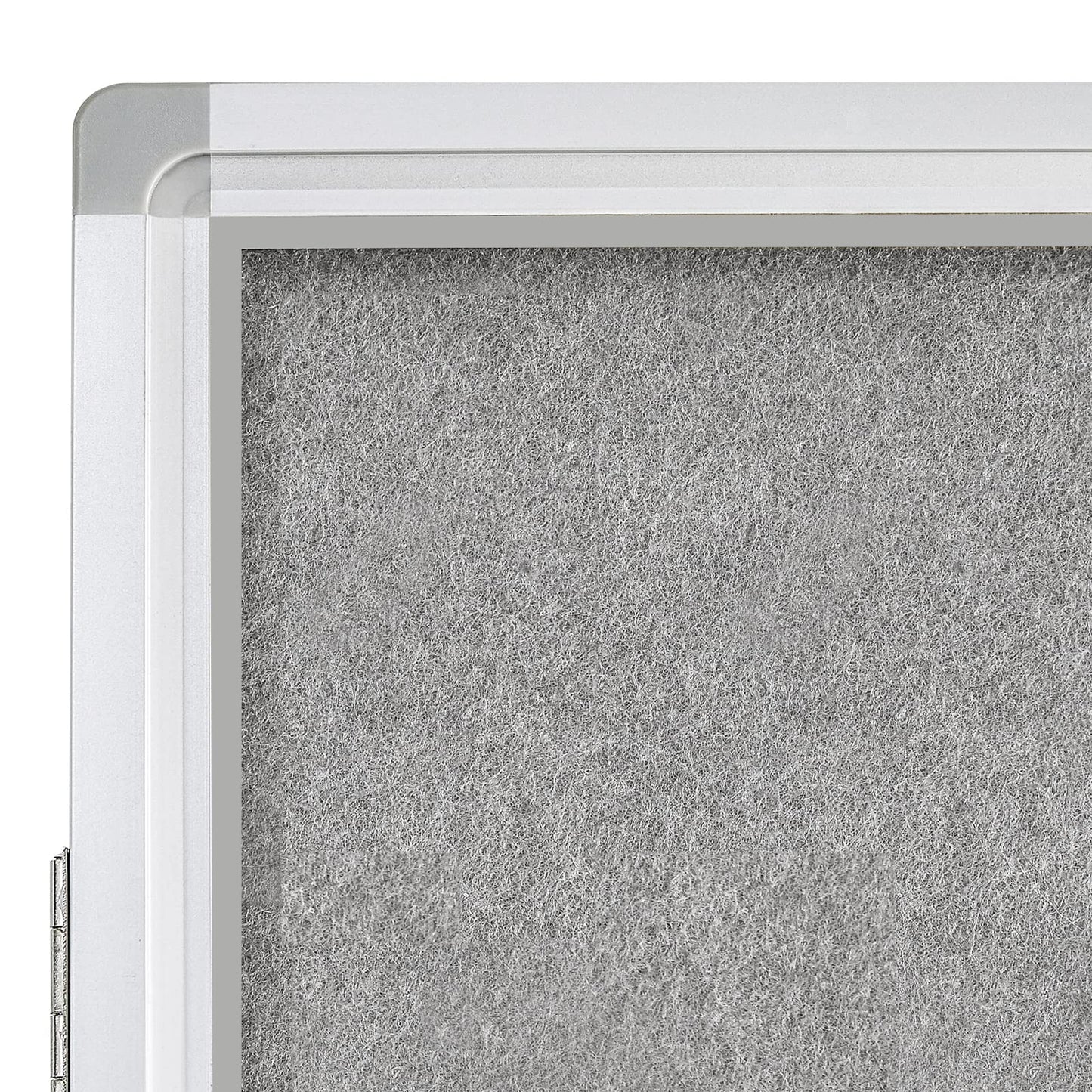 A AIRLLEN Enclosed Lockable Bulletin Board 24 x 36 Inch Indoor Notice Board with 2 Keys – Wall Mounted Felt Acrylic Display Case Aluminum Frame for Office, School, Hallway