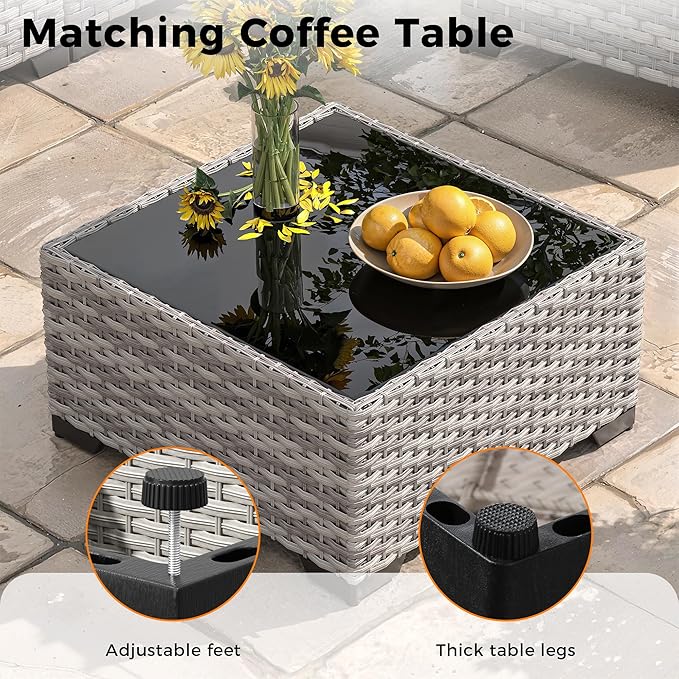 10-Seat Modern Patio Furniture Set