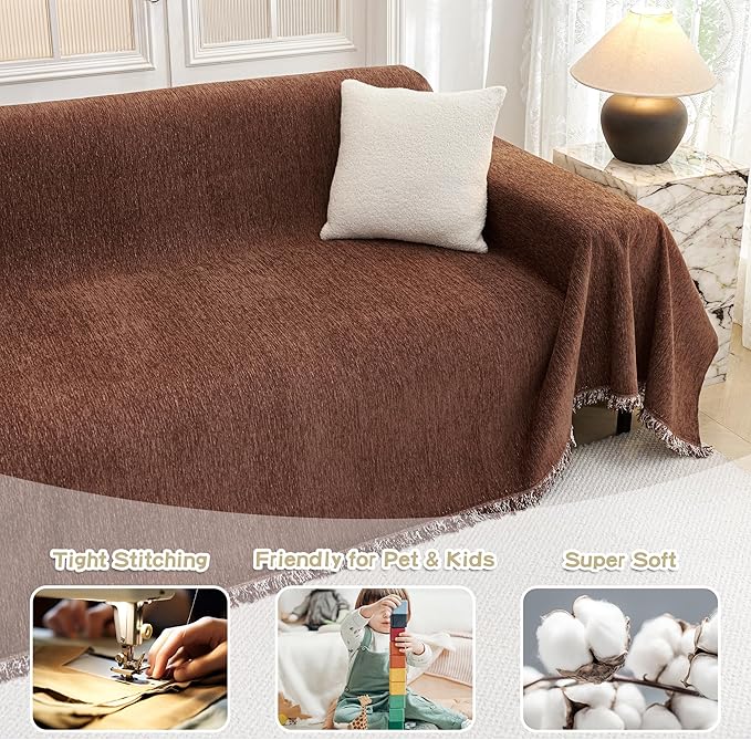 MYSKY HOME Couch Cover for Dogs Washable Couch Covers Couch Covers for Sofa