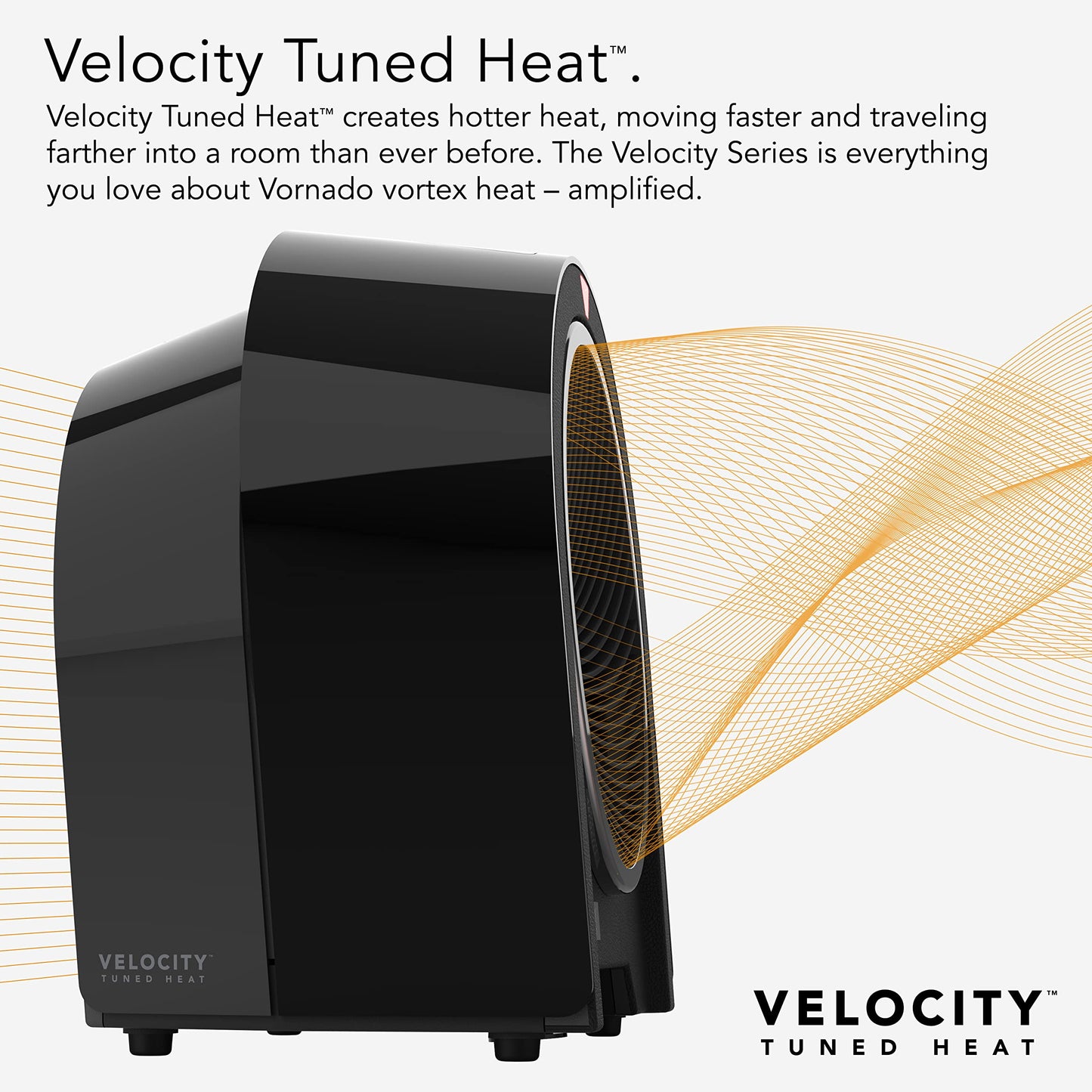 Vornado Velocity 5R (2025) Whole Room Space Heater with Remote, LED Touch Controls, Digital Thermostat, Locking Controls, 1-12 Hour Timer, Automatic Climate Control, Powerful Heater for Bedroom, Black