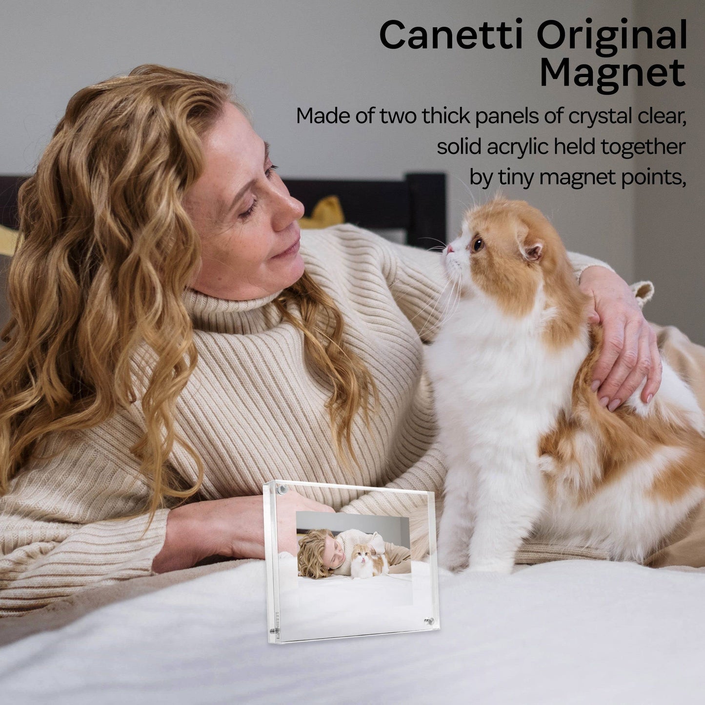 Canetti Design Group The Original Magnet Frame - Clear Acrylic-8.5x11 inch