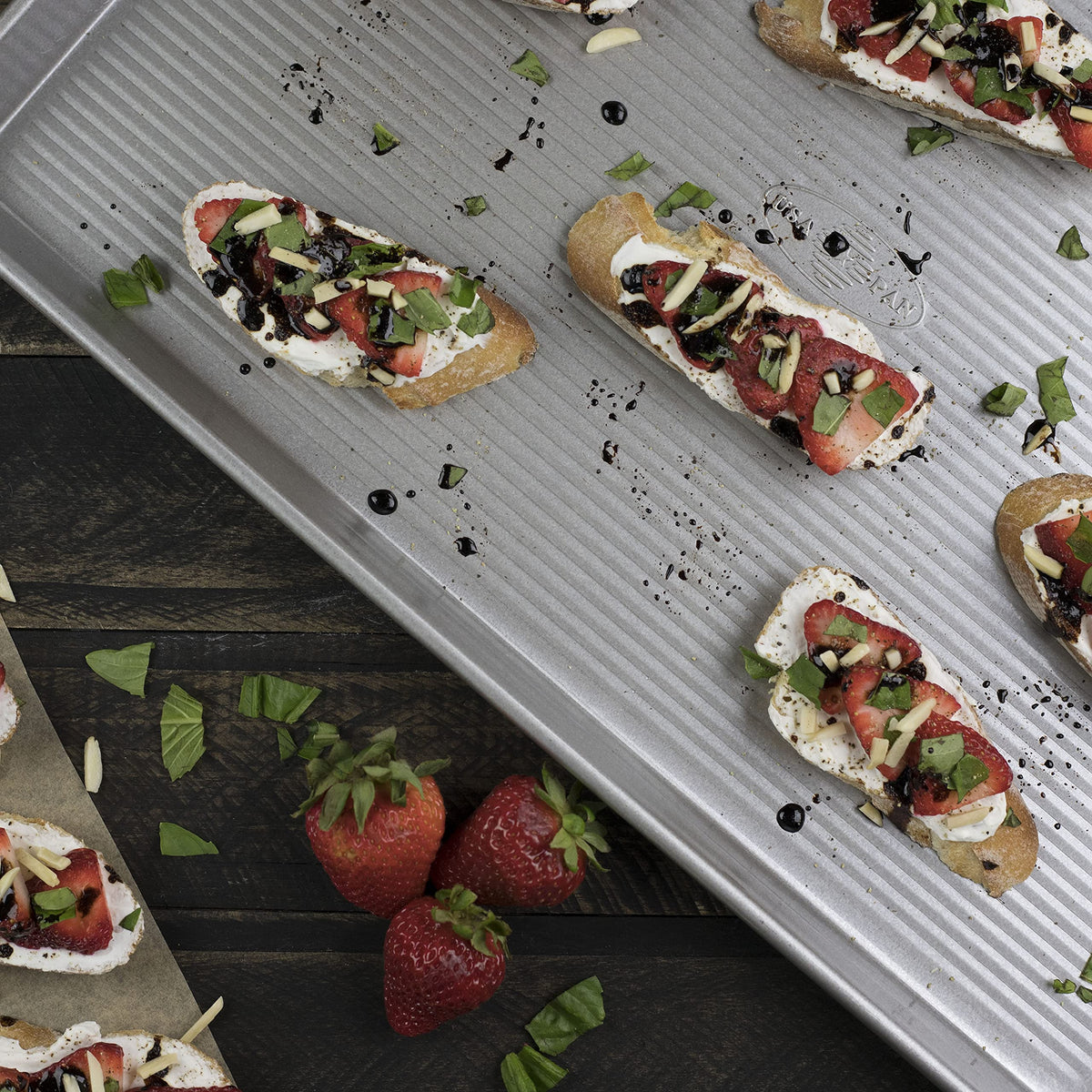 USA Pan Bakeware Nonstick Extra Large Baking Sheet Pan, Aluminized Steel